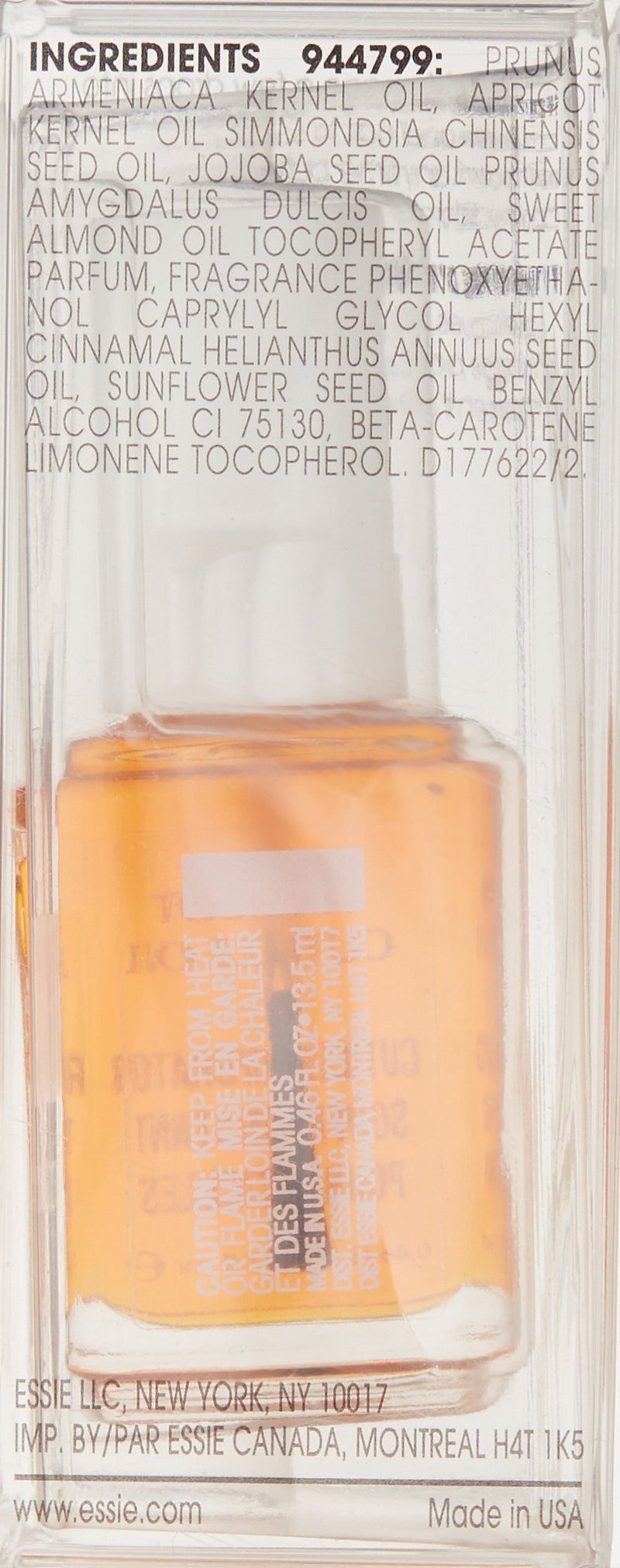 essie, Care Treatment Hydrator Nourish + Soften fl. Oz., Apricot Cuticle Oil, 0.46 Fl Oz APRICOT CUTICLE OIL 15ML - BeesActive Australia