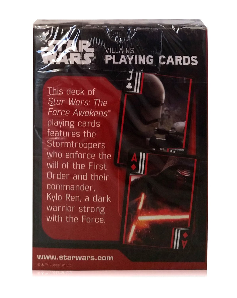 Star Wars The Force Awakens Villains Playing Cards Deck - BeesActive Australia