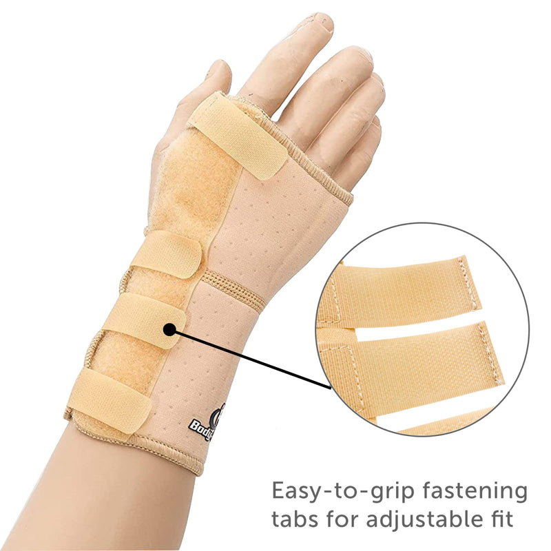 Body-Plus Direct Wrist Support Splint Brace for Left Hand, Small, Beige Small Left - BeesActive Australia