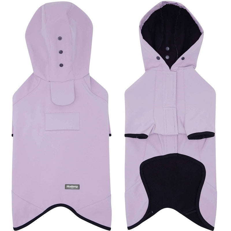 Blueberry Pet 4 Colors Waterproof Dog Softshell Jacket, Hooded Raincoat and Windbreakers Size 18 (Pack of 1) Lilac - BeesActive Australia