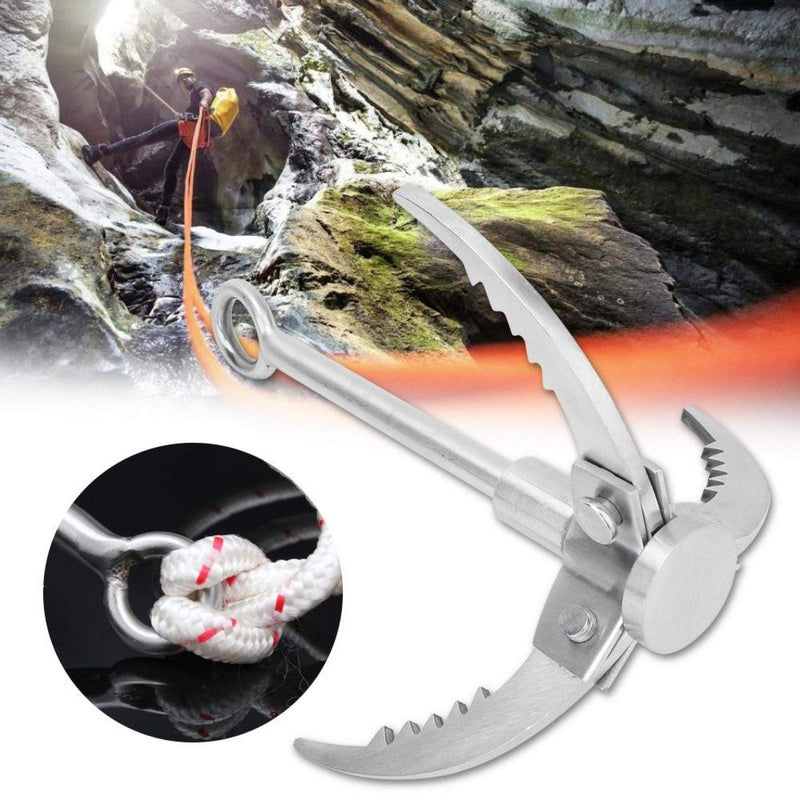 Demeras Folding Stainless Steel Climbing Claws Multifunctional Lightweight Grappling Hook for Camping for Hiking - BeesActive Australia