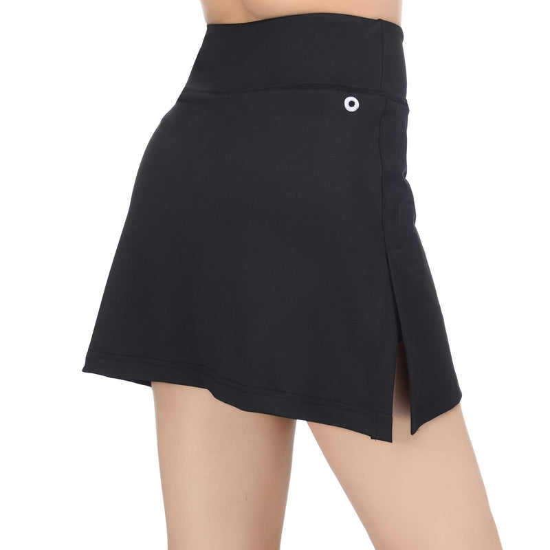 Suoyugoo Women's Tennis Skirt Active Athletic Workout Running Golf Skort with Pocket Black Small - BeesActive Australia