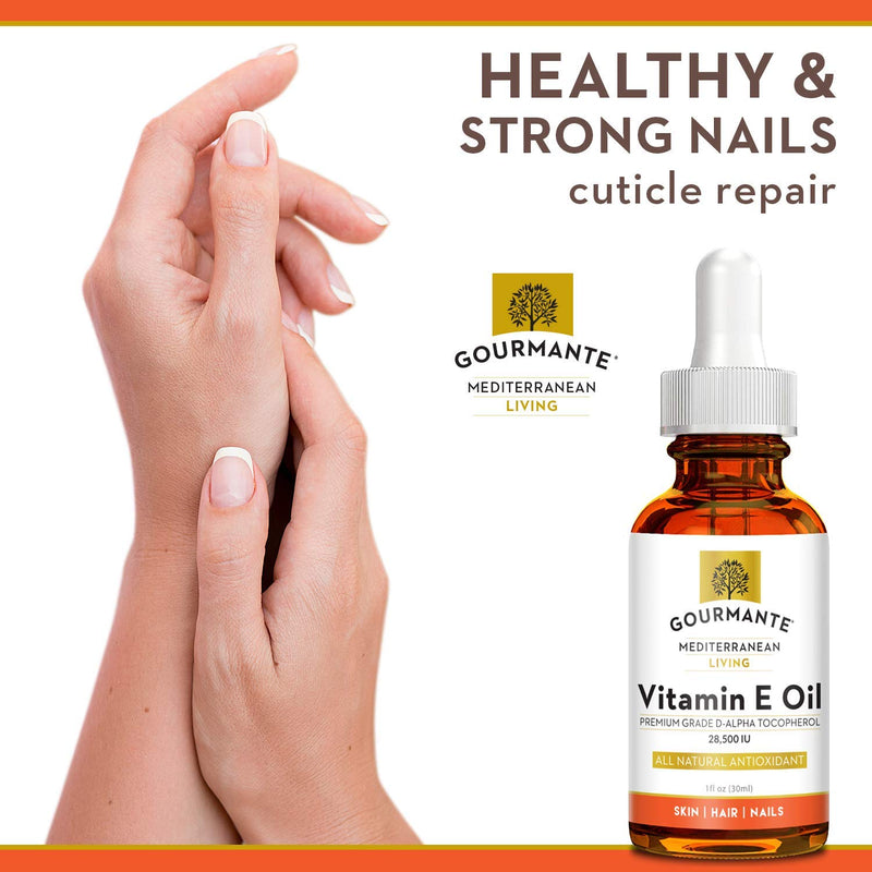 100% Natural Vitamin E Oil - For Skin, Hair and Nail Health - Nourishing Pure Vitamin E Oil For Skin - No Synthetic Ingredients, GMOs or Parabens - Cruelty Free Vitamin E Oil For Lip Gloss - 28,500 IU - BeesActive Australia