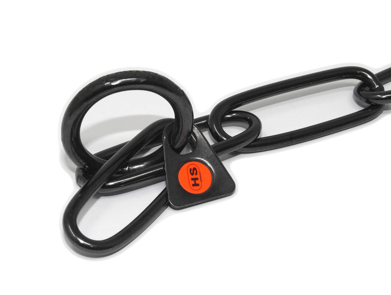 Herm Sprenger Black Stainless Steel Long Link Fur Saver Dog Training Collar No-Pull Slip Chain for Small Medium Large Dogs for Easy Control Made in Germany 21in (54cm) x 3mm - BeesActive Australia