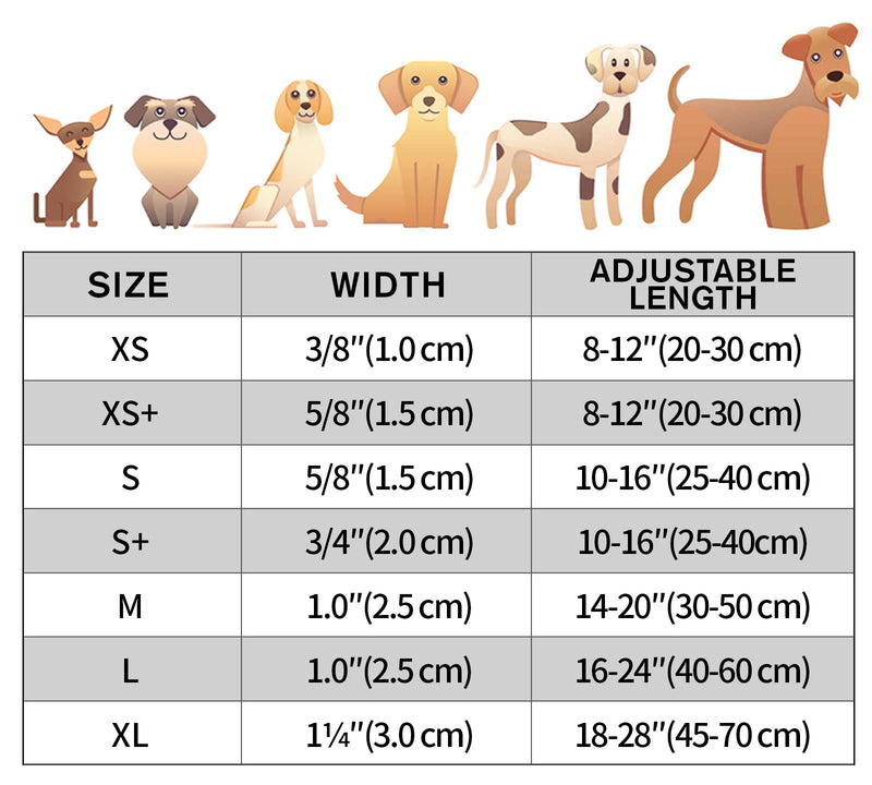 TagME Reflective Nylon Dog Collars, Adjustable Classic Dog Collar with Quick Release Buckle for Puppy /Extra Small/ Small /Medium /Large Dogs Small (Pack of 1) Purple - BeesActive Australia