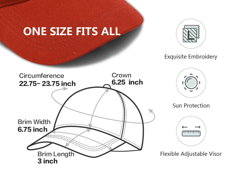 DISHIXIAO Make America Great Again Adjustable Baseball Caps, Unisex Snapback Sports Hat Red-2 - BeesActive Australia