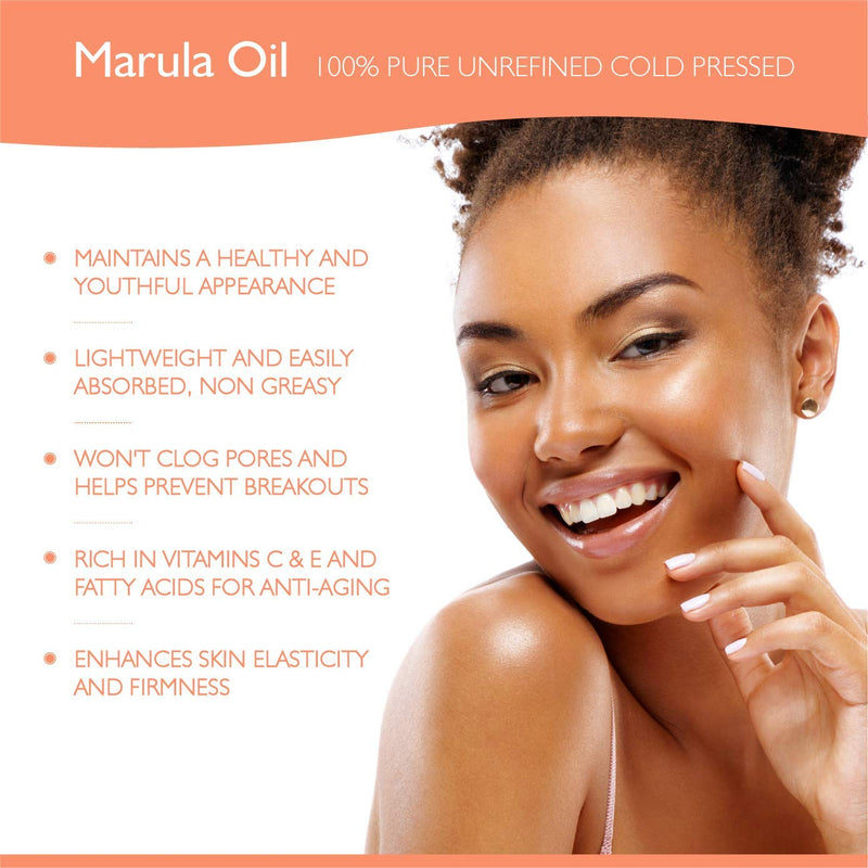 Organic Marula Oil 1oz Cold Pressed Hydrating Facial Oil - BeesActive Australia