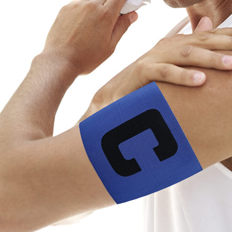 Captain Armband, Elastic Soccer Captain Armband, Captain Bands Soccer for Sport Group, Suitable for Adult and Youth(5pcs/ Set) Blue - BeesActive Australia