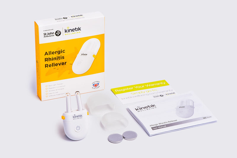Kinetik Wellbeing Allergy Reliever - in Association with St John Ambulance, White - BeesActive Australia