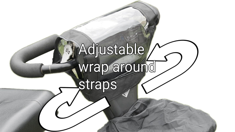 SpeedwellStar Mobility Scooter Waterproof Panel Cover Control Black Tiller Top Protection Fitted - BeesActive Australia