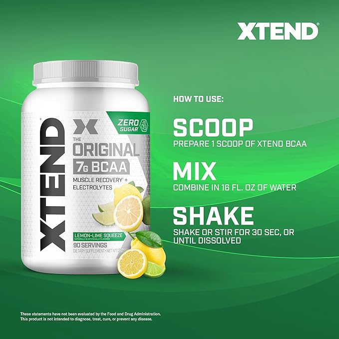 [Overseas Manufactured Product] Scivation Xtend BCAA 90 servings (Lemon Lime) Glutamine 2,500mg - BeesActive Australia