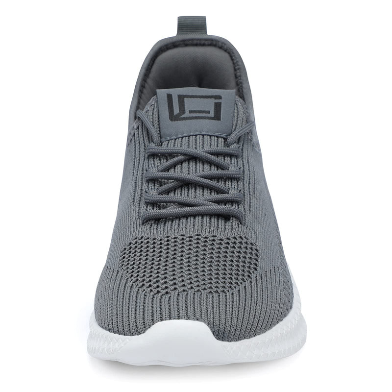 LCGJR Men's Running Shoes Ultra Lightweight Breathable Comfortable Walking Shoes Casual Fashion Sneakers Mesh Workout Shoes 13 Grey - BeesActive Australia