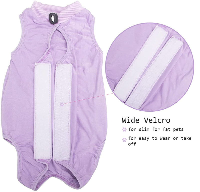 AixyZzz Professional Cat Recovery Suit for Abdominal Wounds Cotton Breathable Onesie for Cats After Surgery Clothes Kitten Spay Recovery Suit Female Cats Dogs Medium Pink - BeesActive Australia