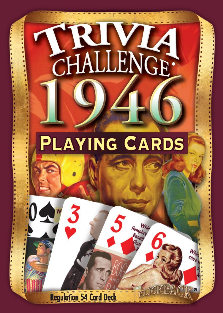 [AUSTRALIA] - Flickback 1946 Trivia Playing Cards, Birthday Gift 