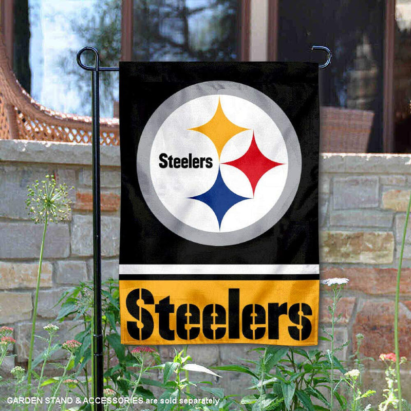 WinCraft Pittsburgh Steelers Double Sided Garden Flag - BeesActive Australia