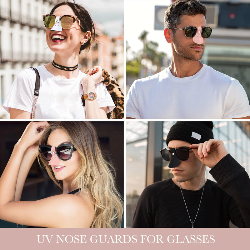 Charniol 8 Set Nose Sun Protection Nose Protector UV Nose Patch for Glasses Sunlight Men Women Sports, 3 Colors - BeesActive Australia