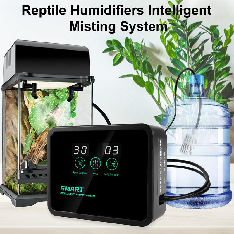 Riokko Reptile Humidifier, Automatic Misting System with Adjustable Spray Nozzles,Misting System for Reptile Terrariums - BeesActive Australia