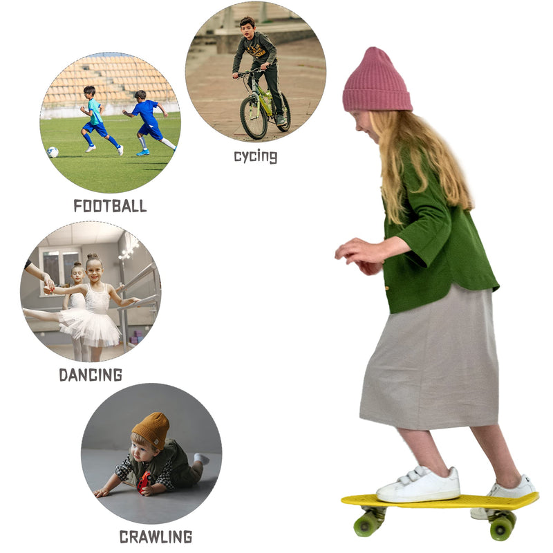 ONTYZZ Kids Knee Pads with Thicken Sponge Padding Breathable Stretchy Cotton Knee Pads Soft Knee Pads Guards Protective for Roller Skateboard Bike Scooter Outdoor Sports Black Small（6.7-10.2 inches） - BeesActive Australia