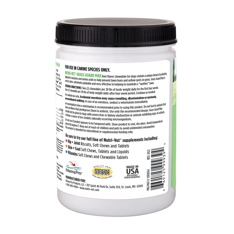 Nutri-Vet Probiotic Dog Supplements|Grass Guard Max with Probiotics & Digestive Enzymes 365 ct - BeesActive Australia