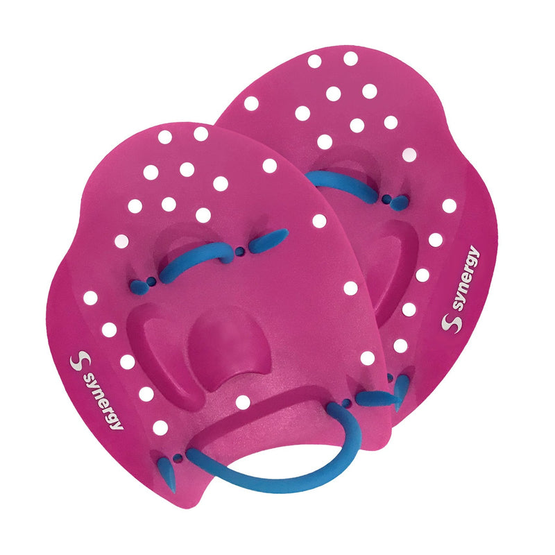 Synergy Hand Paddles for Swim Training Pink Small - BeesActive Australia