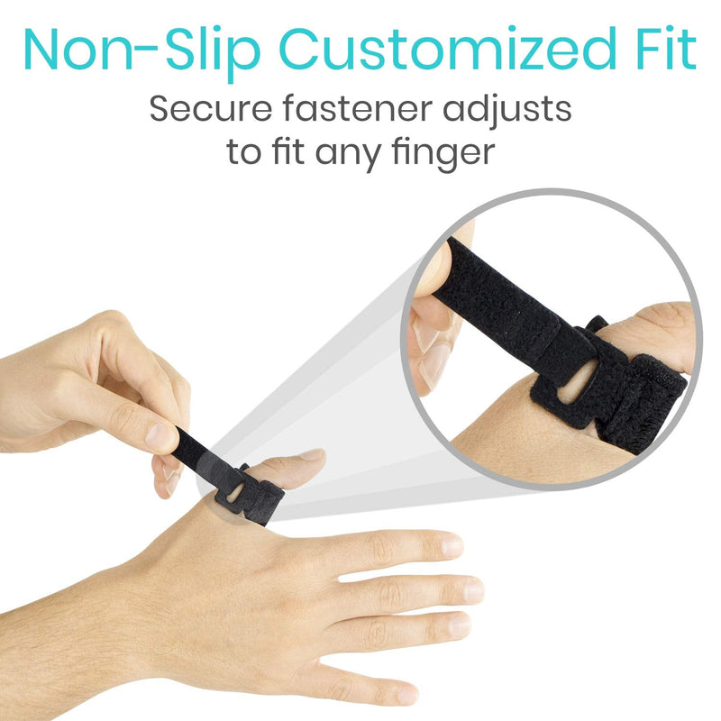 Vive Trigger Finger Splint - Support Brace for Middle, Ring, Index, Thumb and Pinky - Straightening Curved, Bent, Locked and Stenosing Tenosynovitis Hands - Tendon Lock Release Stabilizer Knuckle Wrap - BeesActive Australia