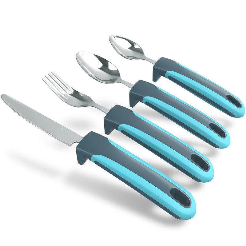 iMedic Designer Easy Grip Cutlery for Adult - Cutlery for Disabled Hands - 1 Set & Easy Grip Cutlery - Great for The Elderly, Disabled Or Those Suffering with Tremors and Trembling Hands. + iMedic Easy Grip Cutlery - BeesActive Australia