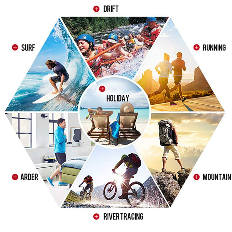 Vcansion Men's Outdoor Lightweight Hiking Shorts Quick Dry Sports Casual Shorts Skateboard Shorts Swimming Shorts 30-32 Blue - BeesActive Australia