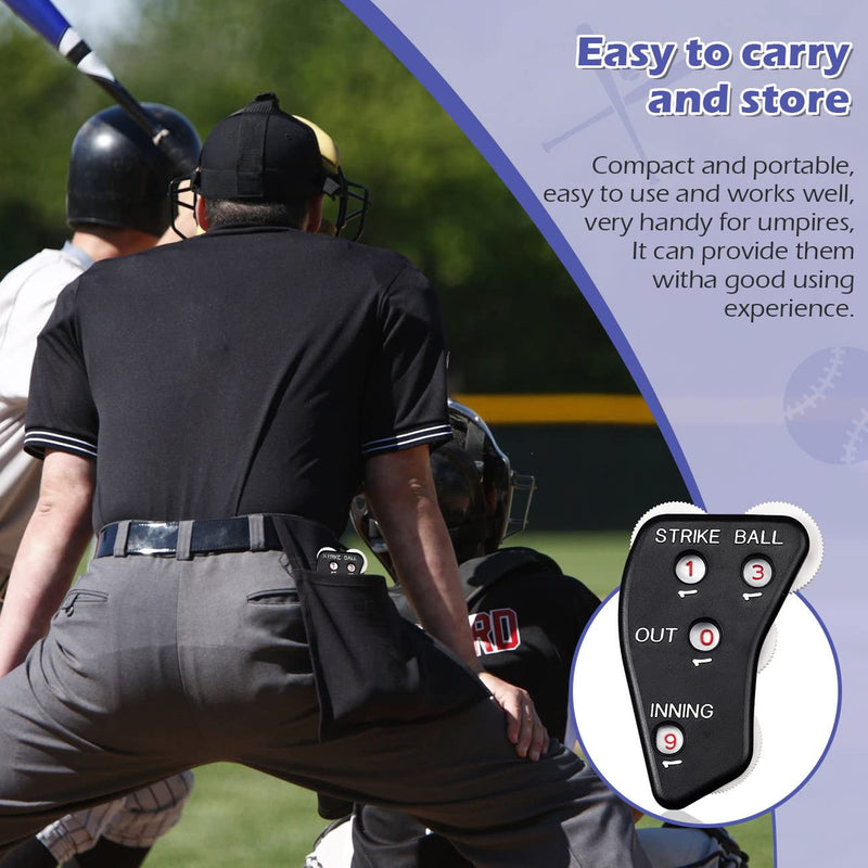 PECMER 4-Dial Umpire Indicator Umpire Accessories Set Baseball Counter Clicker Baseball Umpire Gear Umpire Gear Set for Softball 2 PCS - BeesActive Australia