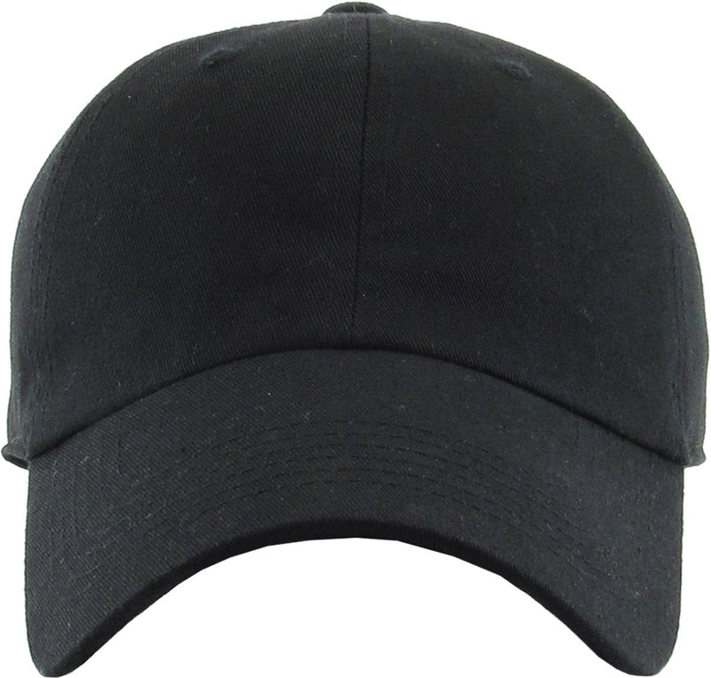 KBETHOS Original Classic Low Profile Cotton Hat Men Women Baseball Cap Dad Hat Adjustable Unconstructed Plain Cap One Size Black Classic - BeesActive Australia