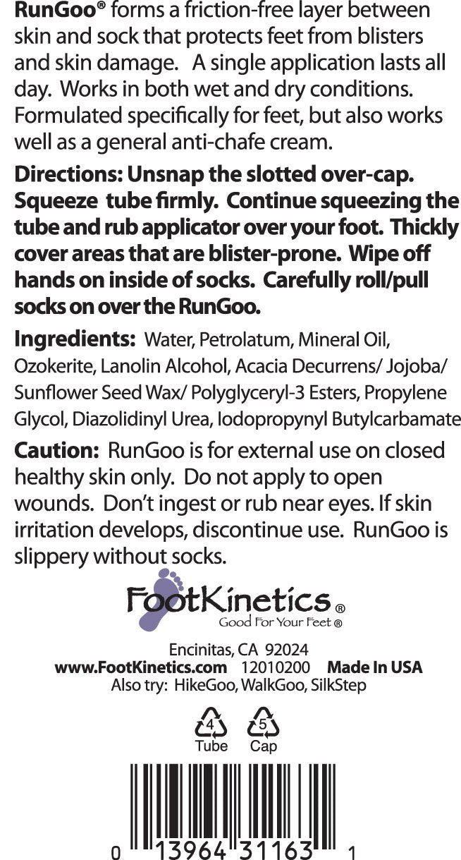 RunGoo Blister Prevention Cream Specifically Formulated for Feet (3 oz) 3 Ounce (Pack of 1) - BeesActive Australia