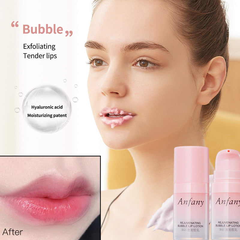 DAGEDA Lip Lotion, Bubble Lip Lotion With Brush, Lip Scrub & Exfoliating Hydrating Repair Soften Lip Skin Care For Dry Chapped Lips And Moisturizer Plump Bubbles Exfoliation Lip Treatment SET - BeesActive Australia