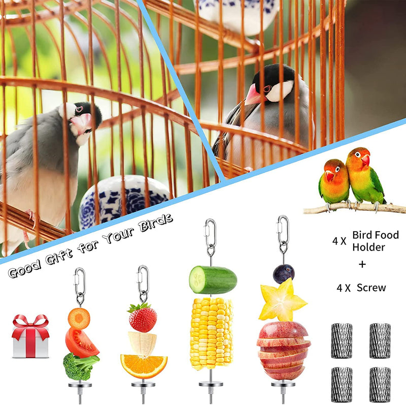 Bird cage Cover with 4Pcs Bird Feeder for Cage,BBC Set-White Flower WHITE FLOWER - BeesActive Australia