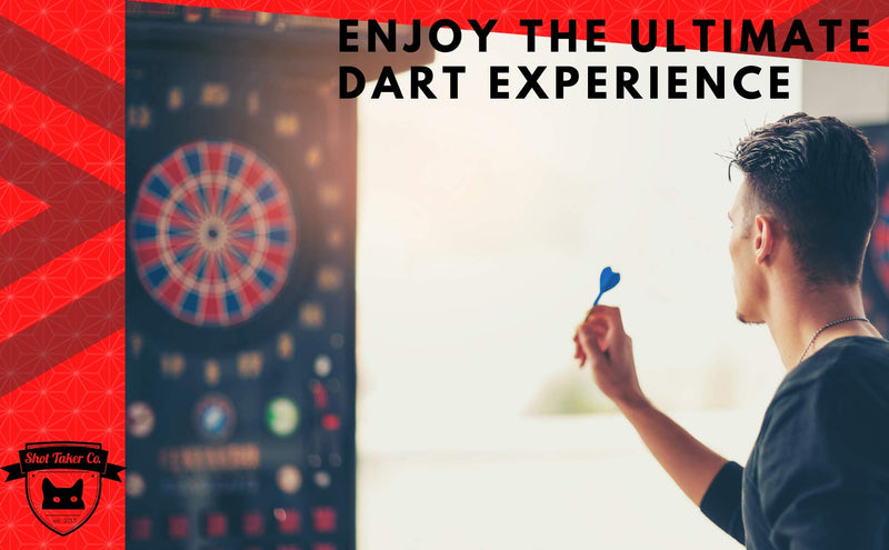 SHOT TAKER CO. EST. 2017 Professional Soft Tip Darts 12 PC Set | 12 Brass Barrels | 50 Extra Black 2BA Tips| 12 Aluminum Shafts | 16 Flights Standard Shape | Multi Tool | Carry Bottle Black Barrel-19g - BeesActive Australia