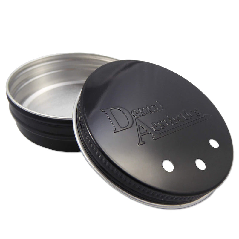 1 x Metal Retainer Case ~ Black or Silver Box for Gumshields & Dental Aligners (Black) - BeesActive Australia