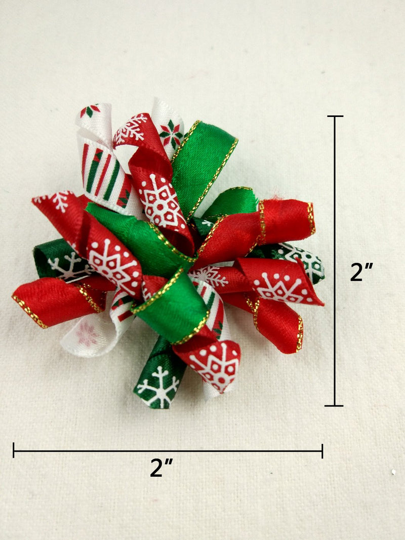 Hixixi 20pcs/Pack Pet Dog Cat Xmas Hair Bows Puppy Grooming Bows Hair Accessories with Rubber Bands B# - BeesActive Australia