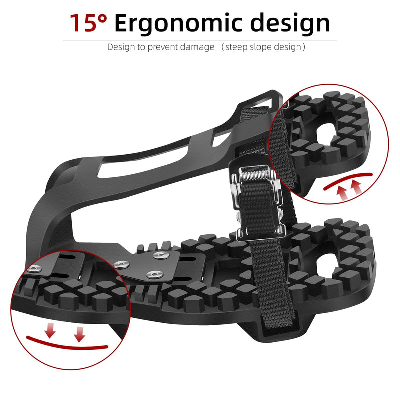 Toe Cages for Peloton Bike & Peloton Bike+ Pedals Compatible Toe Cage Adapters, Convert Compatible with Look Delta Pedals to Toe Clip Straps - Ride with Regular Sneakers Shoes, Accessories for Peloton - BeesActive Australia