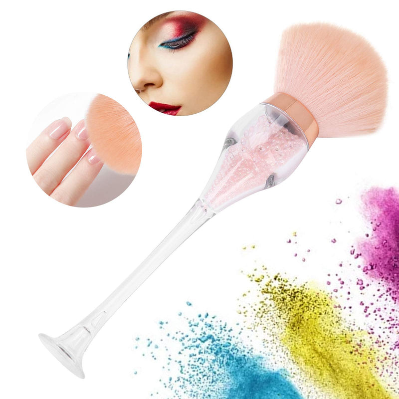 Pink Soft Nail Dust Cleaning Brush for Makeup or Nail Arts, Nail Art Powder Remover Brush with Attracting Appearance and Shape, Makeup Blush Brushes Not Fall Off, Not Fade - BeesActive Australia