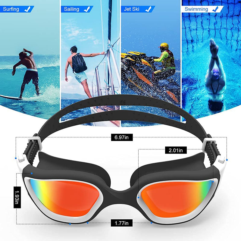 ZIONOR G1 Polarized Swim Goggles with C3 Swim Cap for Short hair - BeesActive Australia