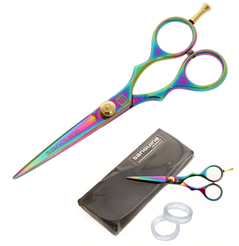 Professional Hair Cutting Scissors, Hairdressing Scissors, Titanium Coated - 5.5 inch, Presentation Case - BeesActive Australia