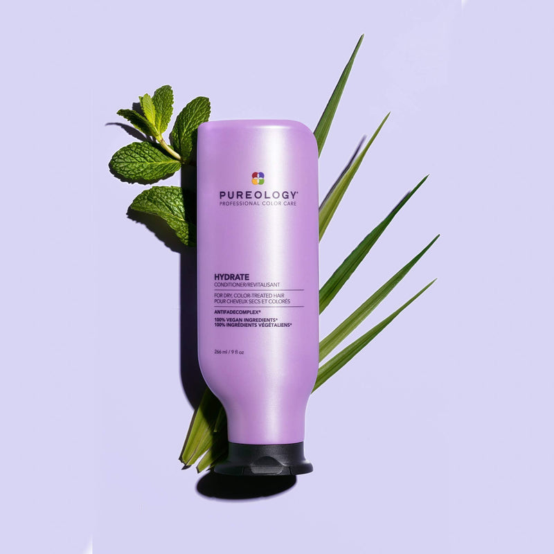 Pureology | Hydrate | Moisturising Shampoo & Conditioner Duo Set | For Medium to Thick Dry, Colour Treated Hair | Vegan | 266ml - BeesActive Australia