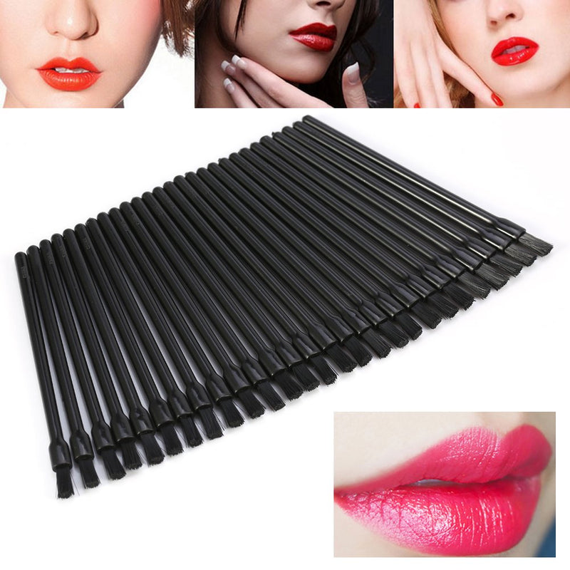 50Pcs/Set Disposable Lip Brush, micro brushes,Lip Gloss Brush, Black Lipstick Concealer Brushes Lip Applicator Wands Perfect Makeup Tool Kits - BeesActive Australia