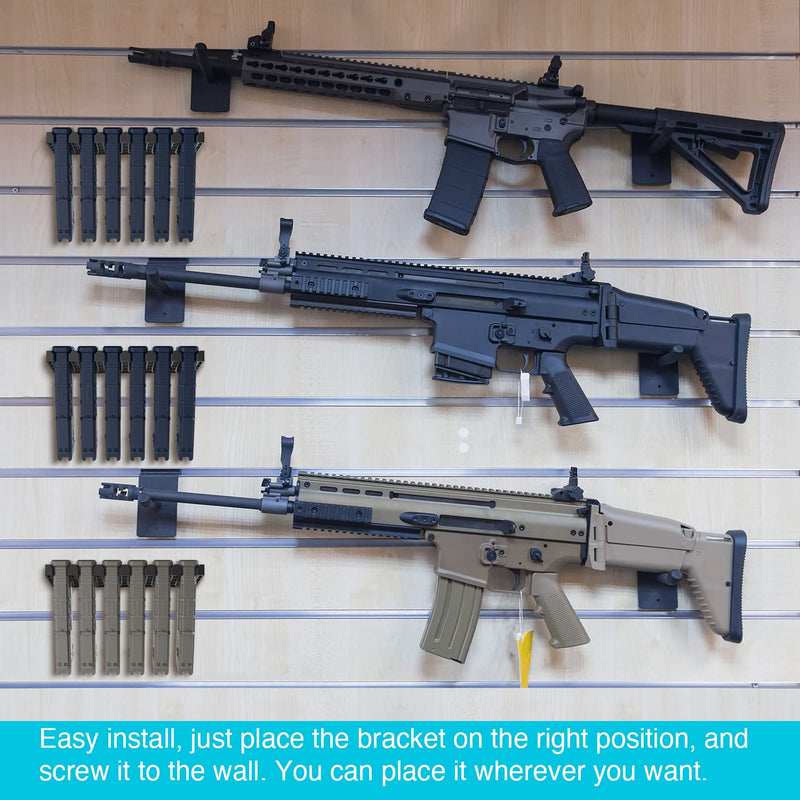 Solid ABS Standard PMAG Wall Mount, Mag Holder, Home Magazine Storage Rack 6 x PMAG Mount 1 Pack - BeesActive Australia