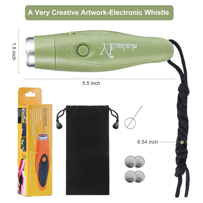 Electronic Whistle for Coach, 3 Tone Distinct High Volume Loudest Electronic Whistle with Lanyard Handheld Whistles for Referees, Lifeguard, Marine, Police, P.E. Teacher, Doomsday Survival Whistle Olive green - BeesActive Australia