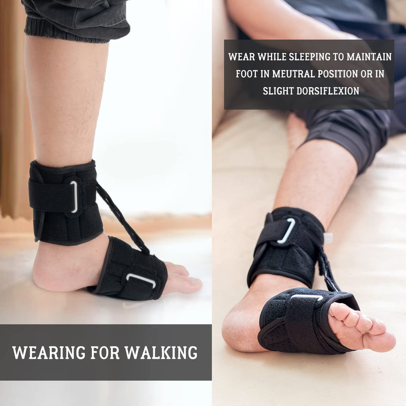 Tairibousy Foot Up AFO Foot Drop Brace Adjustable Ankle Foot Orthosis Support for Men & Women and Kids - Improve Walking Gait, Achilles Tendon, Hemiplegia, Stroke & Pain Relief - Left & Right Foot Breathable - BeesActive Australia