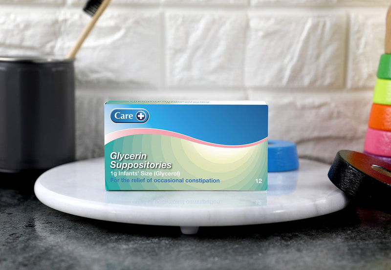 Care Infant Constipation Relief Suppositories, Glycerin Suppositories - 12s (1g Glycerol) 155514 - BeesActive Australia