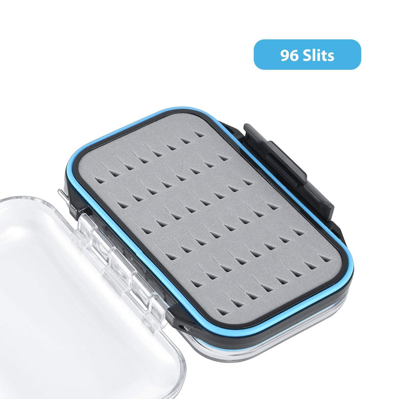 Fly Fishing Box Two-Sided Waterproof Lightweight Fly Box Easy Grip Transparent Lid Fly Fishing Lures Box Multiple Sizes - BeesActive Australia