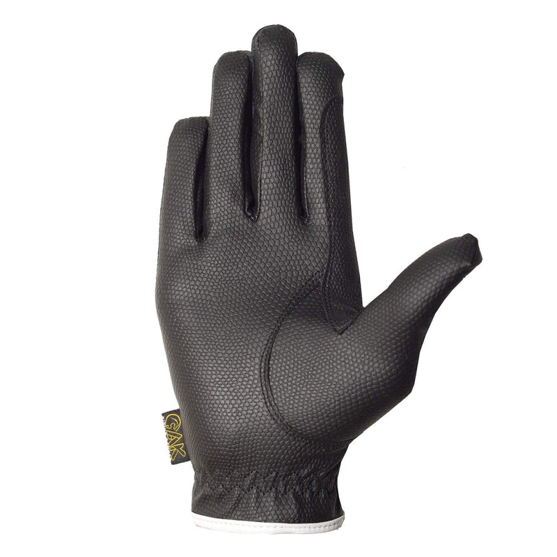 AK Synthetic Grip Horse Riding Gloves All Season Unisex Equestrian Gloves AKRS-6344 (L, Black/White) - BeesActive Australia