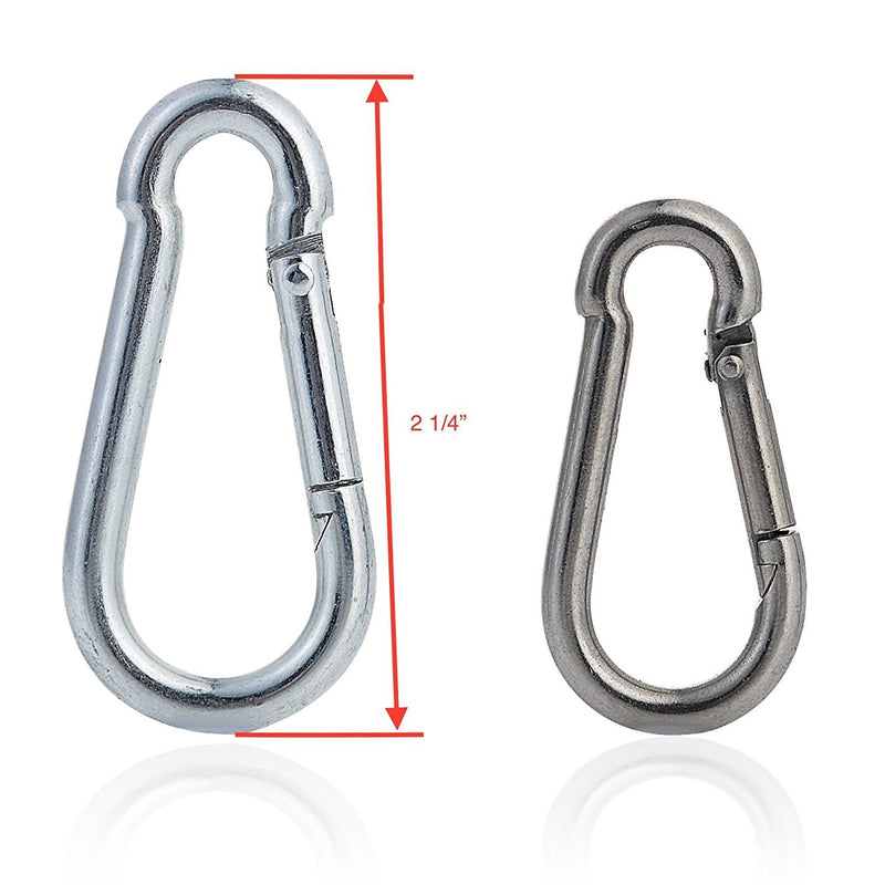 Home Shopping Network Hub New 6 * 60mm Steel Snap Hooks and Quick Links Carabiner Clips - BeesActive Australia