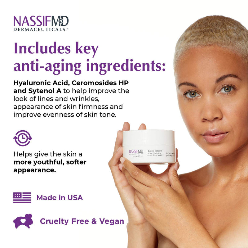 NASSIFMD Hydro-Screen Face And Body Souffle, 4 Fl Oz - BeesActive Australia