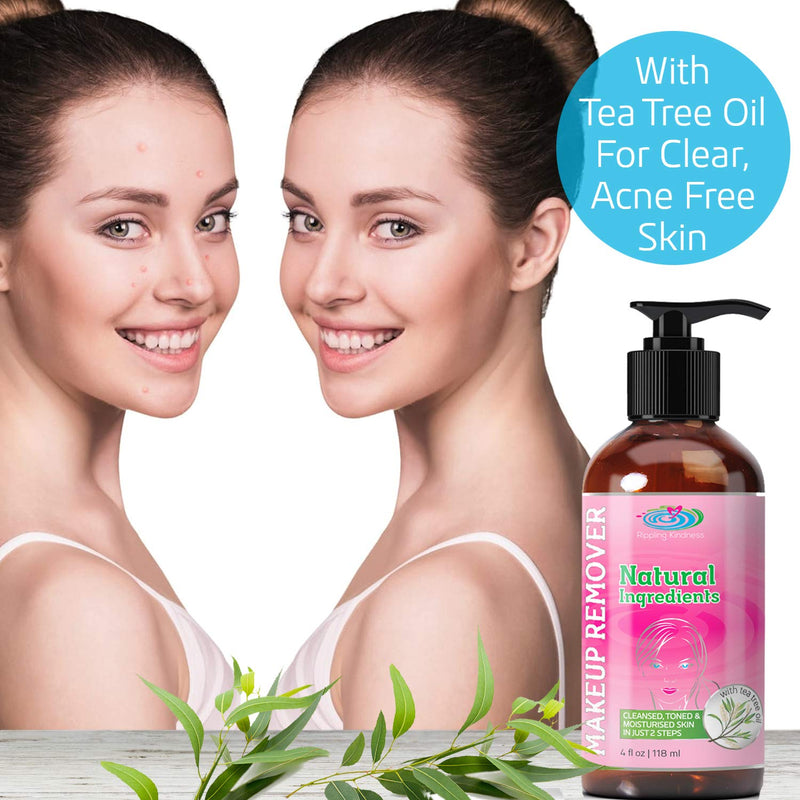 Facial Cleansing Oil - Natural Makeup Remover - Water Soluble - Fast 2 Step Process - Moisturizing Oil Cleanser For Face & Eyes - Acne Face Wash - BeesActive Australia